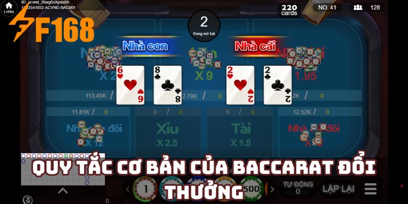 Quy tắc cơ bản của baccarat đổi thưởng