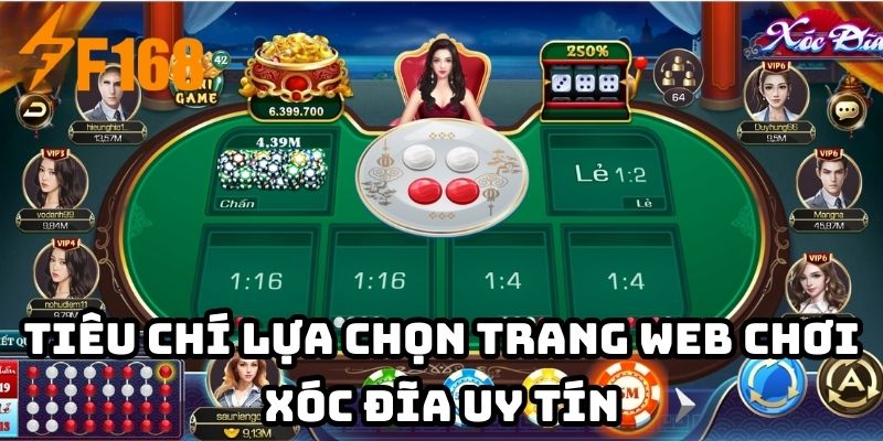 Tiêu chí lựa chọn trang web chơi xóc đĩa uy tín